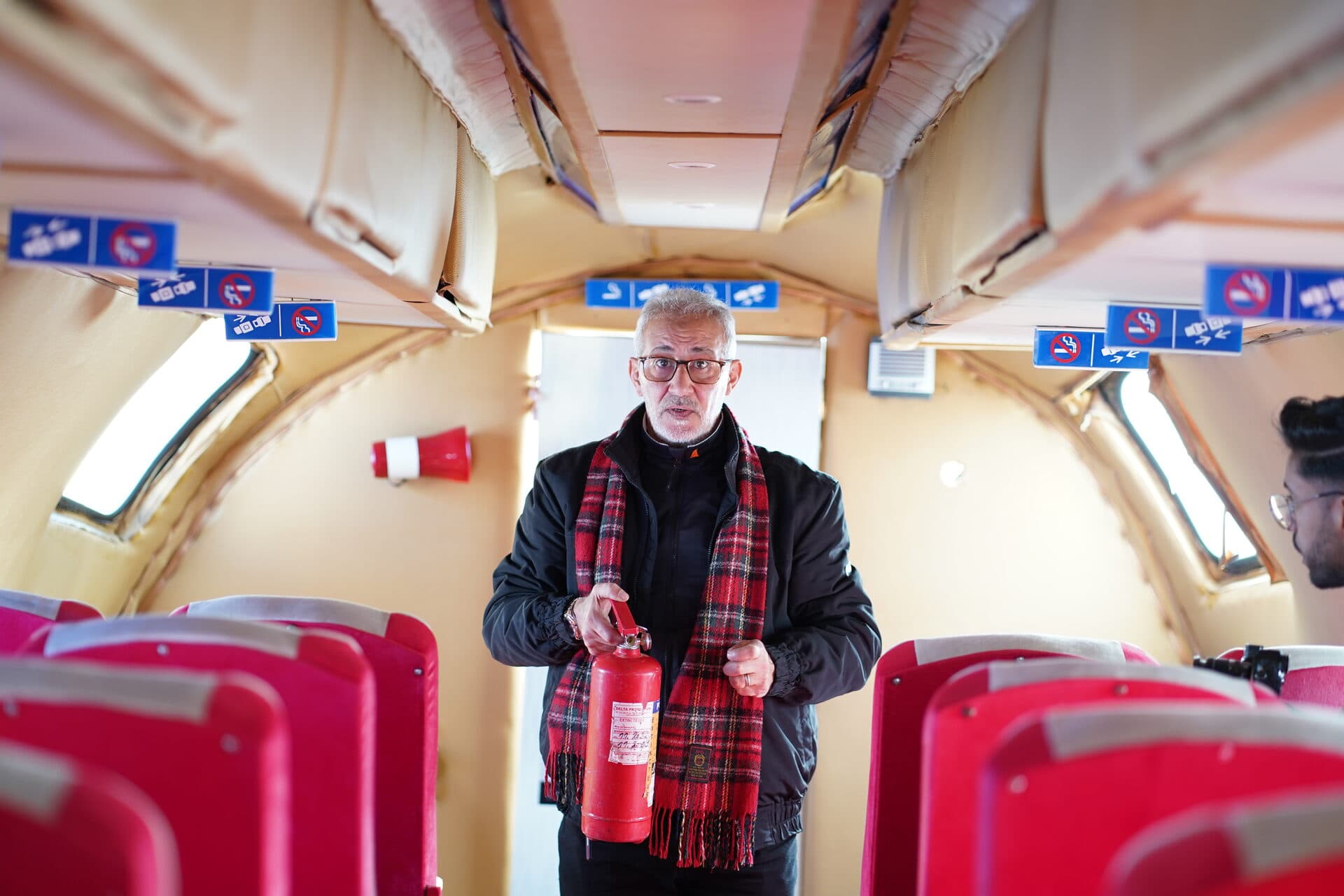 Operational cabin interior